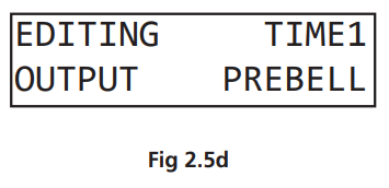 Programming The Timing Events Using The Front Buttons