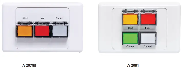 A 2078b And A 2081 Remote Plates (Hard Wired)