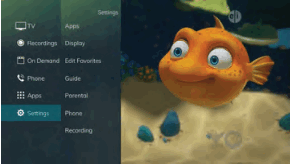 Swiftel IPTV Middleware Remote Control and DVR - Settings Menu
