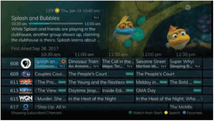 Swiftel IPTV Middleware Remote Control and DVR - Time Recording