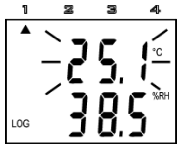 Alarm indication on the display