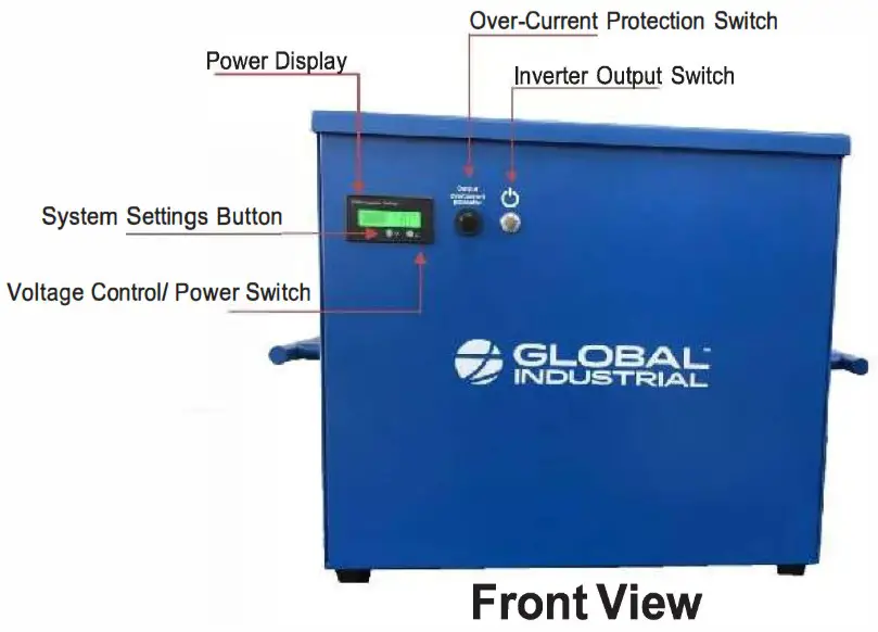 GLOBAL INDUSTRIAL 694562PBK Mobile Powered Computer Workstation - Product Features Descriptions 1