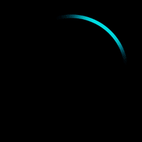 Teal spot on blue light