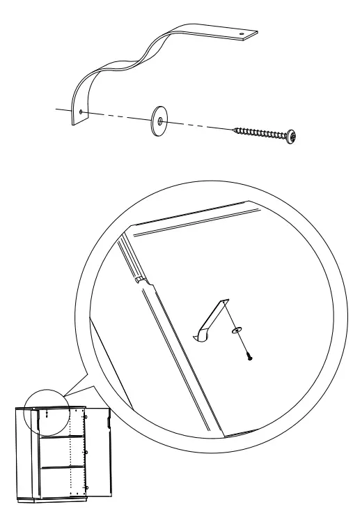 MAVIS AOKO 2 Door Cabinet - Aoko