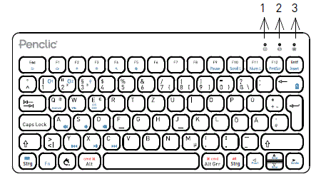 Penclic KB3 Mini Keyboard fig-1