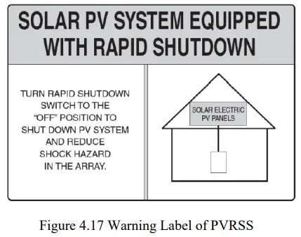TSUN TSOL RSDM DS DD CQ Module Level Rapid Shutdown Controller - Warning Label of PVRSS