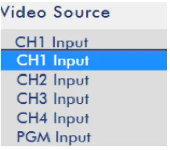 datavideo NVS 40 4 Channel Streaming Encoder Recoder - Video Source