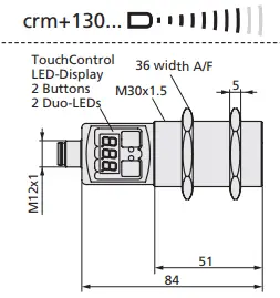 microsonic crm+ Ultrasonic Sensors with Two Switching Outputs - Fig 7