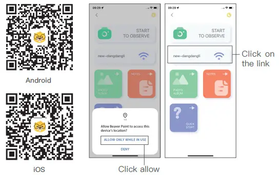 BeaverLAB DDL-M1A Intelligent Microscope - app and connect