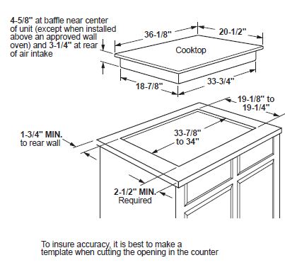 GE PHP9036ST-Profile-Built-In-Touch-Control-Induction-Cooktop-FIG-1