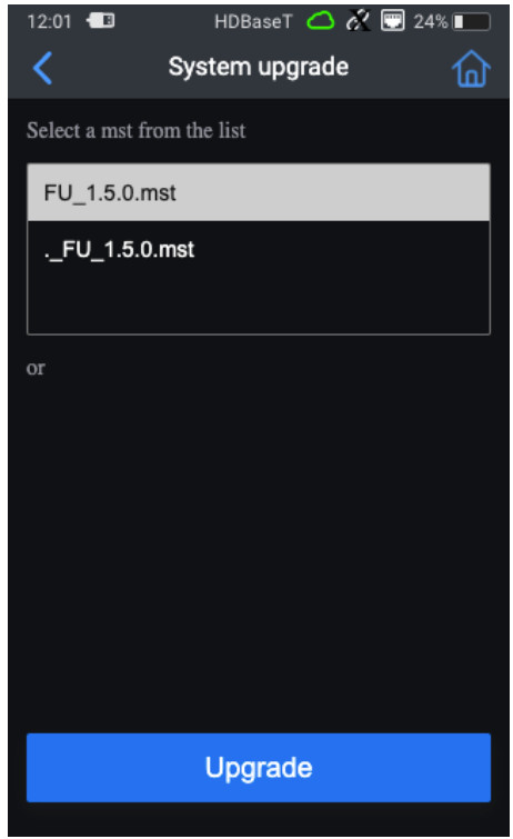 MSolutions MS-TestPro HDBaseT Tester - Update Process