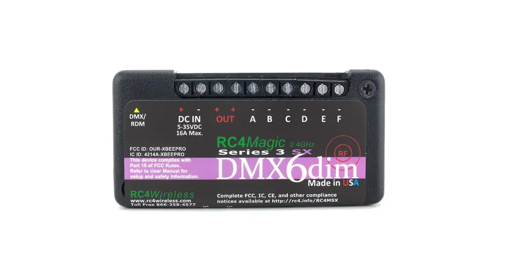 RC4 WIRELESS DMX2dim RC4Magic Series 3 Two Channel Wireless Dimmer -- Featured Image