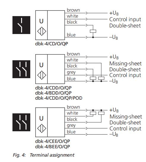 microsonic dbk-4-CD-O-QP E+S Ultrasonic Double-Sheet Detection User Manual - Fig. 4