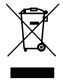 Ibiza Light Spray-Color-1000 Fog Machine with Led and Remote Controls 1000w Instruction Manual - Disposal icon
