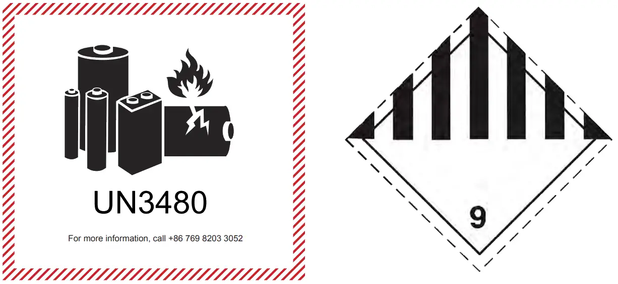 LiTech POWER LPPW48V50AH16S1PF001 PowerWall Energy Storage System -
Transport classification