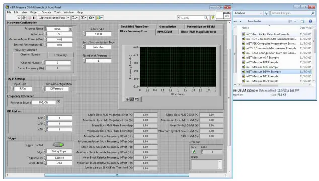 NATIONAL INSTRUMENTS PXIe 5840 Bluetooth Test Toolkit - Programming