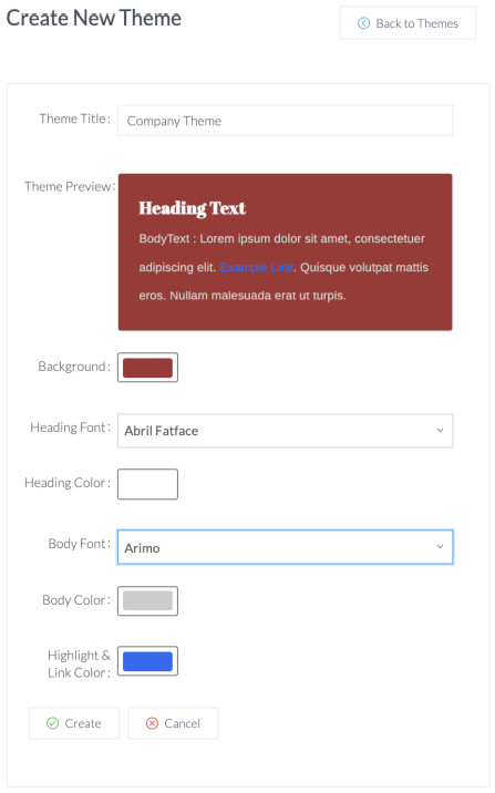 Apps ScreenCloud's App Theme Editor - header and body text 2