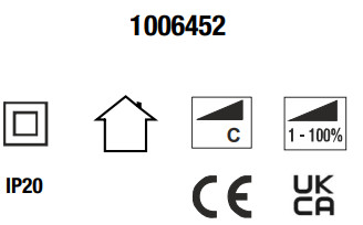 CONRAD 1006452 Trailing Edge Dimmer with DALI Control Input and Push-Function for LED Lighting - Icon