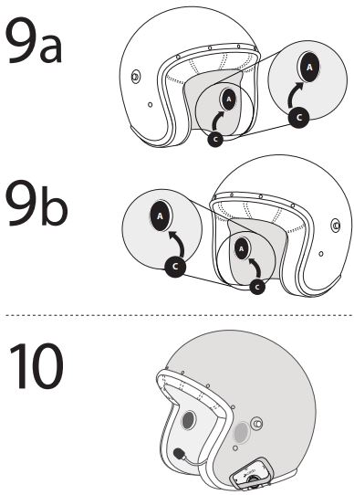 Cardo A02 Freecom X Helmet Intercom System-FIG9