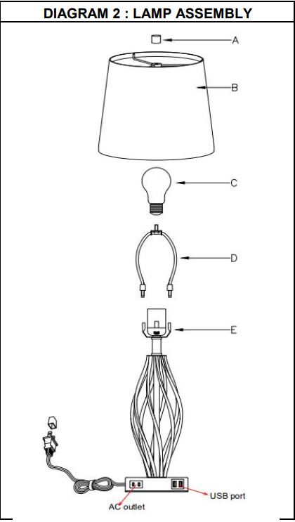Carolene-2TH-SF0026-2PK-2 -63-Inch-Black-Touch-
Control-Spiral-Cage-Table-Lamp-Set-of-2-FIG-2