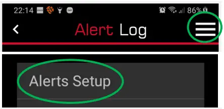 Setup an Alert Push notification to your Smart Device