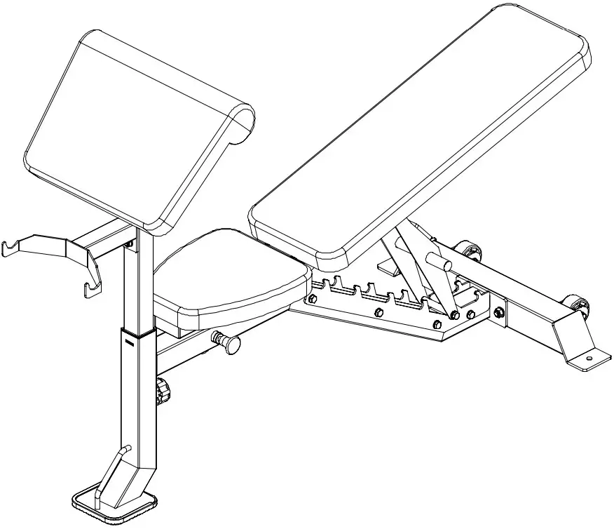 FORCE F MR FID V2 FID Bench with Arm and Leg Developer - ASSEMBLY 15