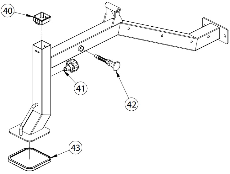 FORCE F MR FID V2 FID Bench with Arm and Leg Developer - ASSEMBLY DRAWING 2