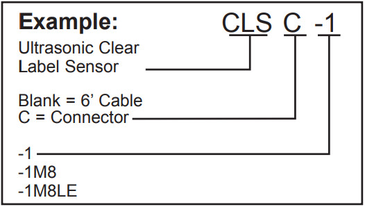 Logicbus CLS 1 UltraSonic Clear LabelSensor - Label Sensor