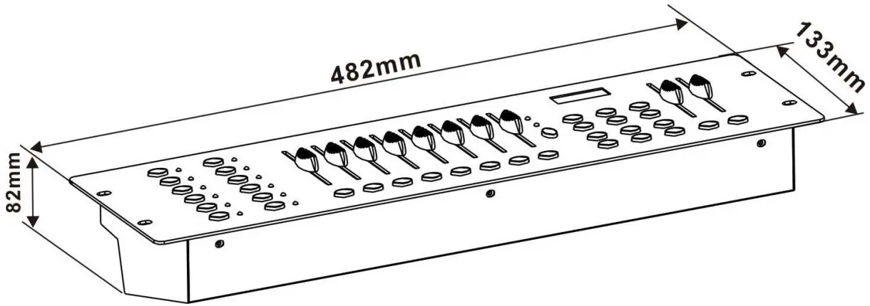 SMARTBCON192 DMX 512 Metal Controller for Professional Show Lighting Control - Specifications