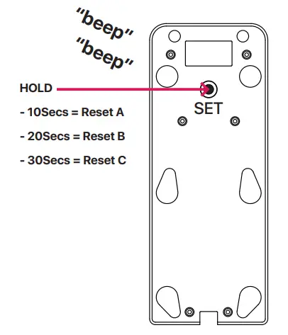 TLJ access control ZPADv3.4 Touchscreen Keypad with Z-Wave and Bluetooth - Reset