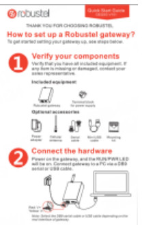 robustel LG5100 Industrial Edge Computing LoRaWAN Gateway - Quick Start Guide