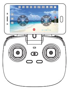 Attop XT-17 Cheap Folding Mavic Clone WiFi FPV Transmitter User Manual - Control with the remote controller