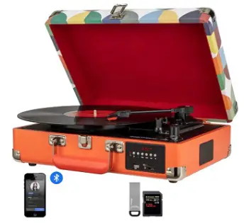 DIGITNOW M46 Turntable Suitcase with Multi-Function Bluetooth