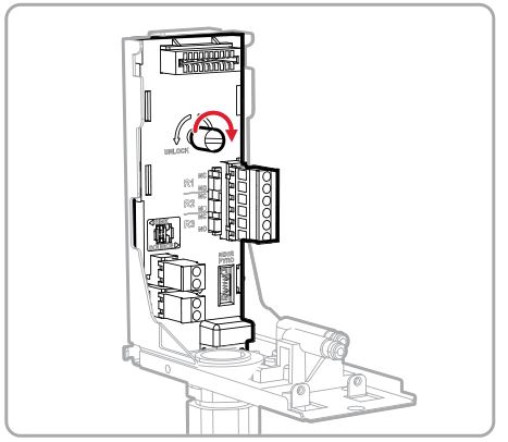 Honeywell Midas S2 Fixed Single Point Extractive Gas Transmitter - Tighten the retaining screw to secure the power PCB module