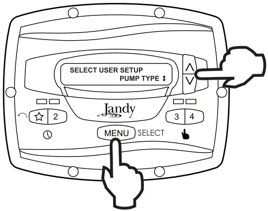 Jandy JEP-R Variable Speed Pump Digital Controller - Display Power Usage
