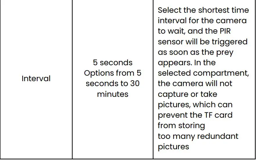 OSMO VisionHunter Tracking Camera User Manual - parameter Setting