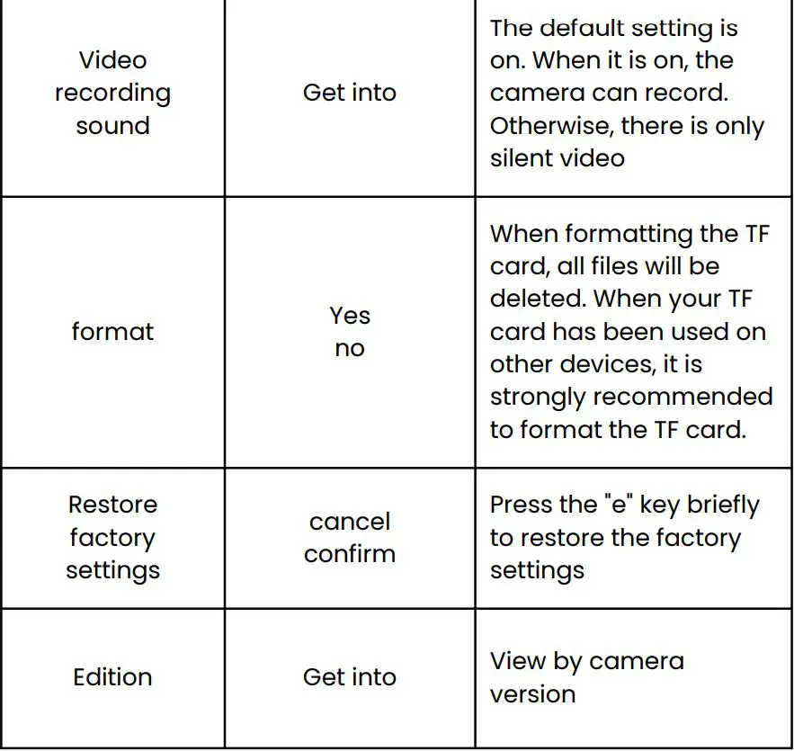 OSMO VisionHunter Tracking Camera User Manual - parameter Setting