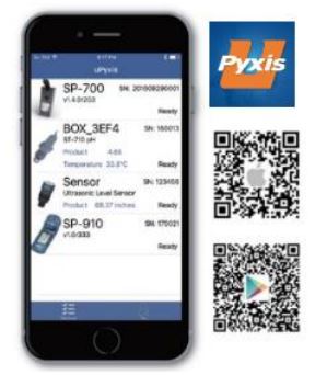 Pyxis LSR-801 Series Radar Level Transmitters Sensor - Download uPyxis 2.0 Mobile App