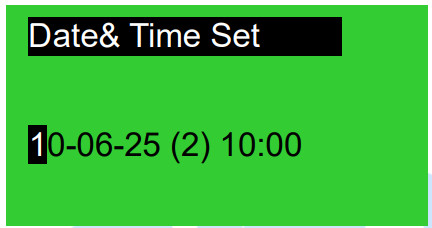 SmartGen HAT600N Series ATS Controller - Date& Time Set