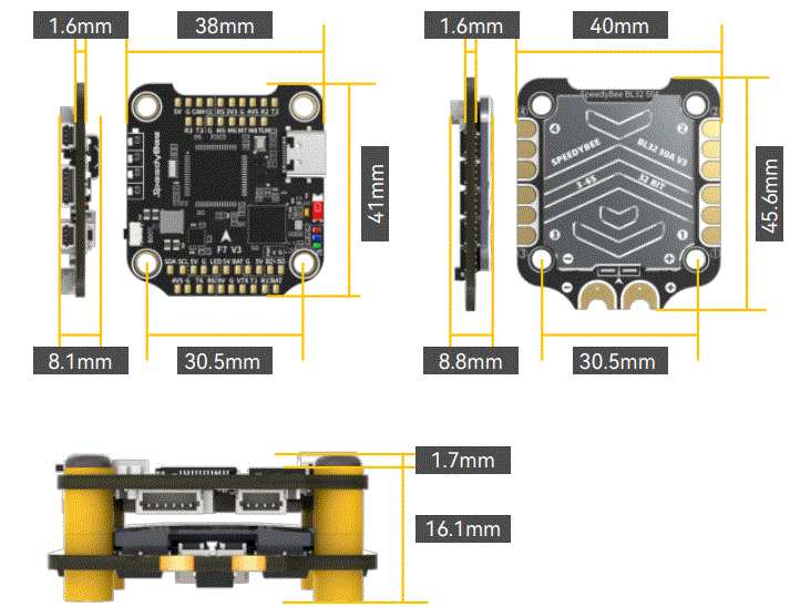 SpeedyBee-F7-V3-BL32-50A-30x30-Flight-Controller-Stack-FIG-1