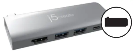 j5create JCD389 USB C Multi Display Modular Dock - Connection Kit 5