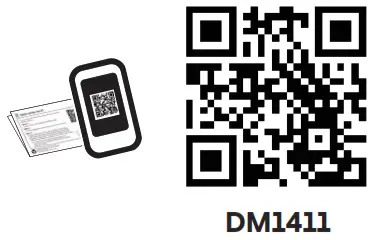 vtech DM1411 Digital Audio Monitor - qr code