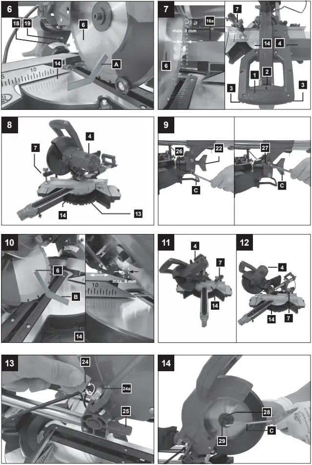 DEXTER X X DX216 Sliding Cross Cut Mitre
Saw - FIGURE 2