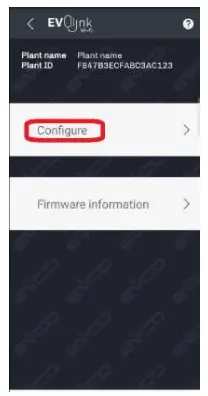 Push Configure. 