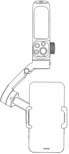 FeiyuTech VB4 3 Axis Handheld Gimbal for Smartphone - Underslung mode
