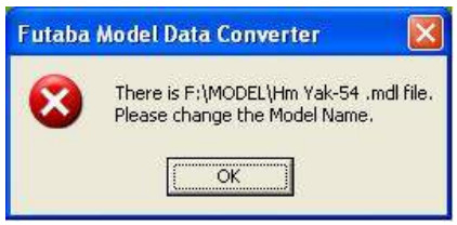 Futaba T14MZ-FX40 Model Data Converter - select 15