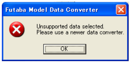 Futaba T14MZ-FX40 Model Data Converter - select 20