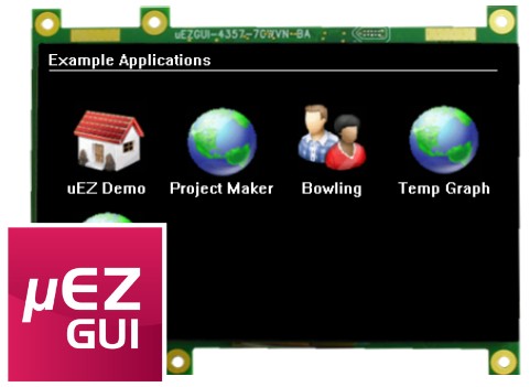 Future Designs Inc UEZGUI 4357 70WVN 7 0 PCAP Touch Screen LCD GUI Development Kit - overview 1