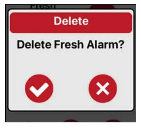 Delete an Alarm