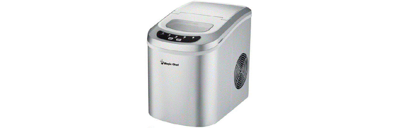 Magic Chef MCIM22W 27 lbs Portable Ice Maker White